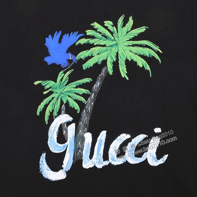 Gucci古奇專櫃古馳2023SS新款印花T恤 男女同款 tzy2697